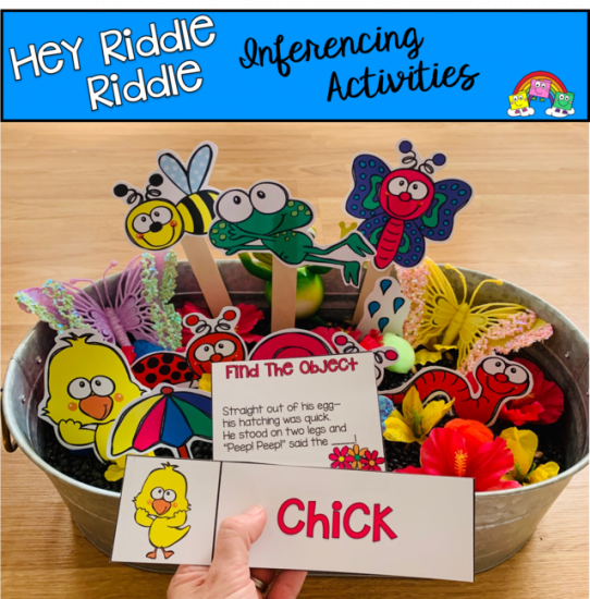 \"Hey Riddle Riddle\" Spring Activities For The Sensory Bin