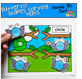 Butterfly Shapes Sorting Activities