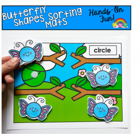 Butterfly Shapes Sorting Activities