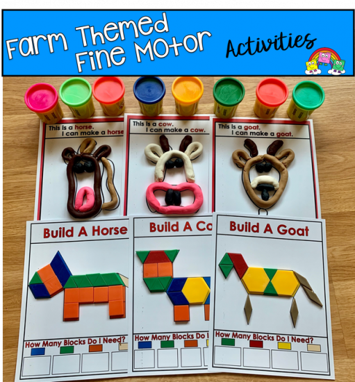 Farm Fine Motor Tasks