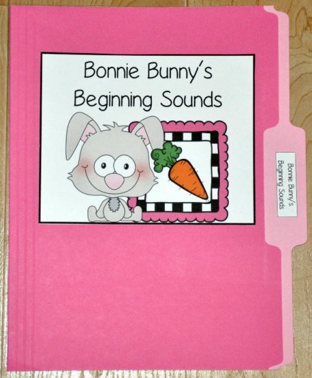 Bonnie Bunny\'s Beginning Sounds File Folder Games