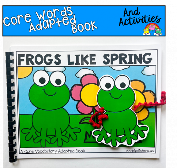 Core Words Adapted Book: Frogs Like Spring