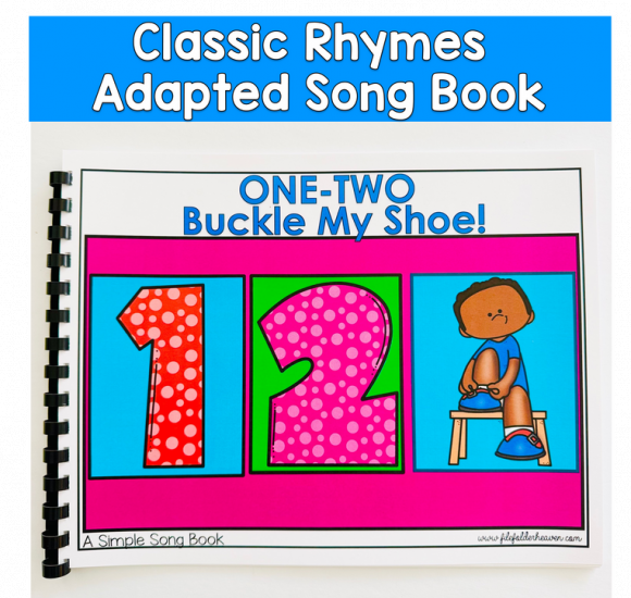 One Two Buckle My Shoe Adapted Song Book For Circle Time