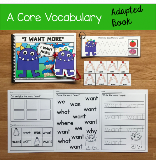 \"I Want More\" (Working With Core Vocabulary)