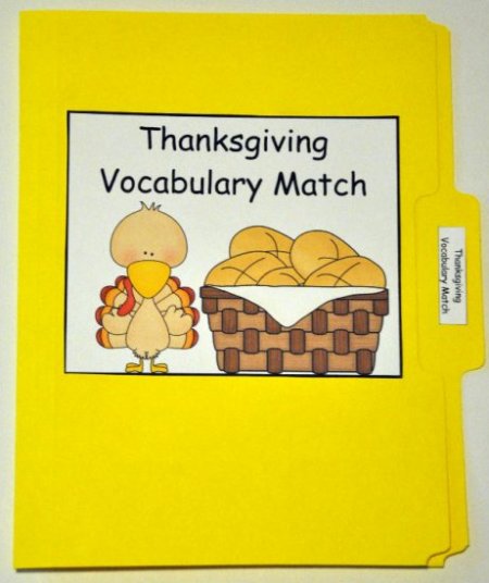 November Number Sense Skills File Folder Games