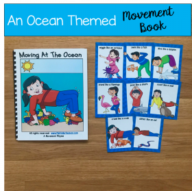 Ocean Themed Movement Book (And Cards!)