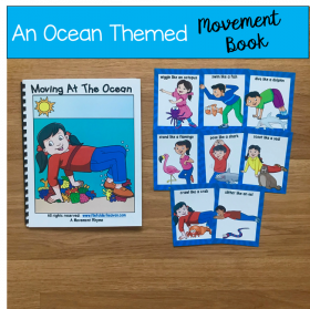 Ocean Themed Movement Book (And Cards!)