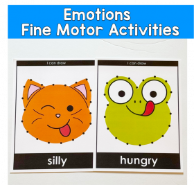 Emotions Dot To Dot Activities, Emotions Fine Motor Activities