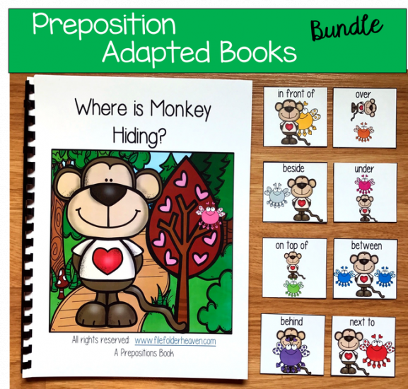 Preposition Adapted Books Growing Bundle