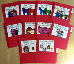 Farm File Folder Games Mini-Bundle