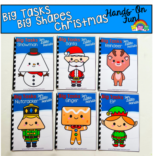 Big Shapes Tasks For Little Hands: Christmas Edition