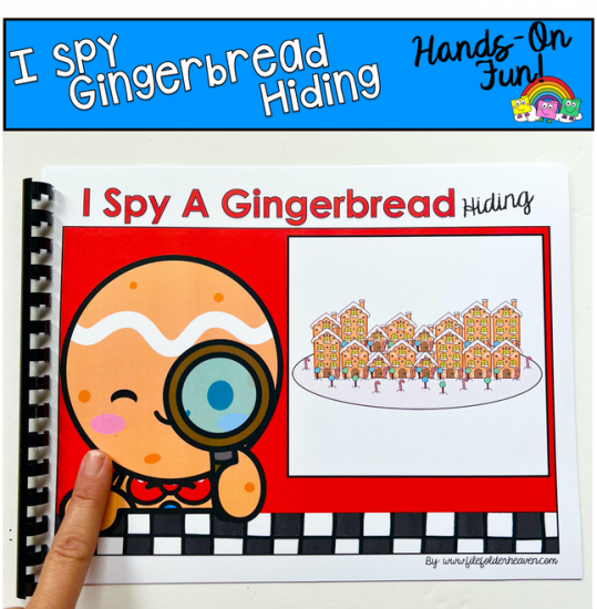 Gingerbread Man Visual Discrimination Activity