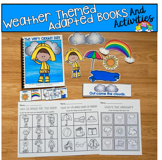 \"It Was A Very Cloudy Day\" Weather Adapted Book And Activities
