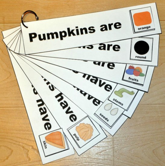 \"Pumpkins Are/Pumpkins Have\" Flipstrips