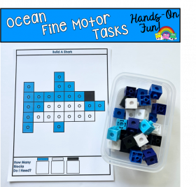 Ocean Snap Cubes Activities