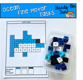 Ocean Snap Cubes Activities