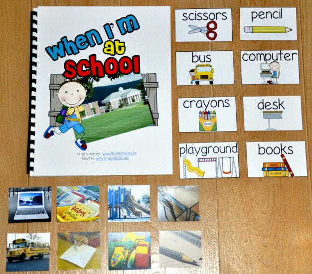 When I\'m At School Adapted Book (w/Real Photos)