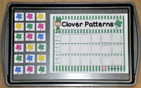 Creating Clover Patterns Cookie Sheet Activity