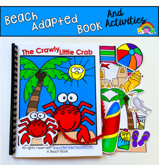 \"The Crawly Little Crab\" Adapted Book And Activities