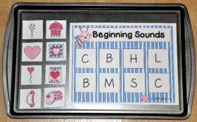 Little Love Bug's Beginning Sounds Cookie Sheet Activity