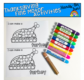 Thanksgiving Fine Motor Dot Marker Activities
