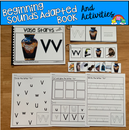 \"Vase Starts With V\" (Beginning Sounds Book And Activities)