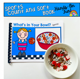 Sports Mini-Erasers Count And Sort Book