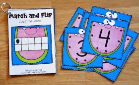 Watermelon Match and Flip Books