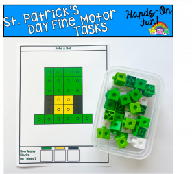 St. Patrick's Day Snap Cubes Activities