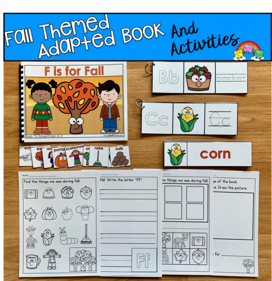 \"F Is For Fall\" Adapted Book And Activities