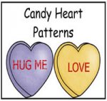 Candy Heart Patterns File Folder Game