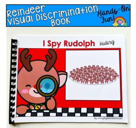 Reindeer Visual Discrimination Activity: "I Spy Rudolph Hiding"