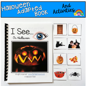 "I See" On Halloween Adapted Book (w/Real Photos)