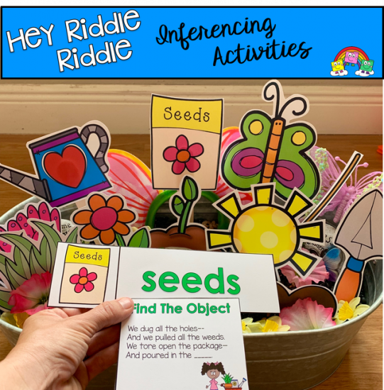 \"Hey Riddle Riddle\" Garden Themed Riddles For The Sensory Bin
