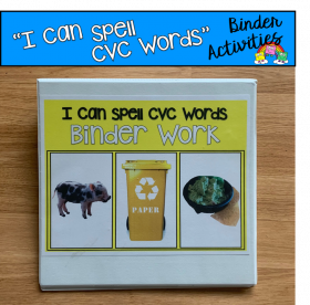 "I Can Spell CVC Words" Binder Work (Short I Words)