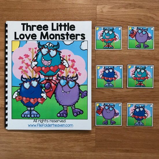 \"Three Little Love Monsters\" Adapted Book