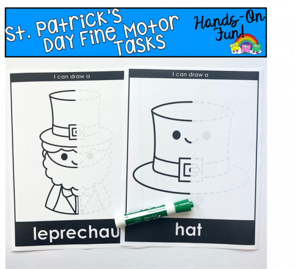 Let\'s Draw St. Patrick\'s Day Fine Motor Activities