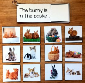 Easter Prepositions Activities (w/Real Photos)