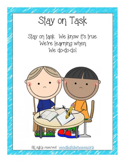 Stay on Task Poster