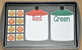 Red and Green Gingerbread Cookies Jar Job