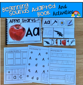 "Apple Starts With A" (Beginning Sounds Book and Activities)