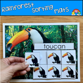 Rain Forest Animals Sorting Mats