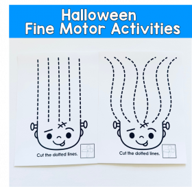Frankenstein Cutting And Tracing Activities