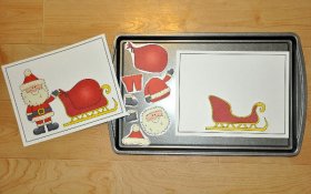 Dress Santa Cookie Sheet Activity