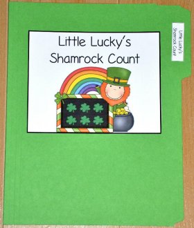 Little Lucky's Counting Shamrocks File Folder Game
