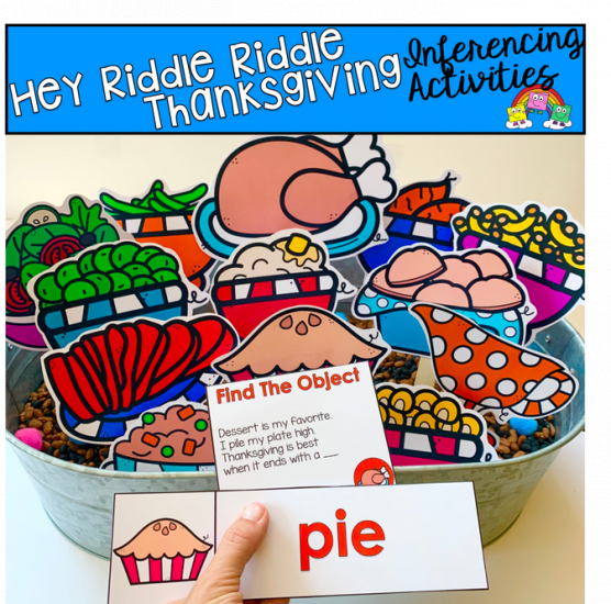 Hey Riddle Riddle Thanksgiving Activities