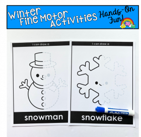 Let's Draw Winter Fine Motor Activities