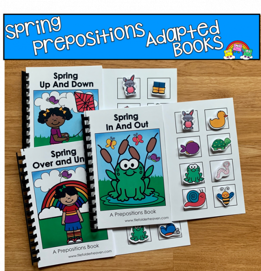 Spring Prepositions Adapted Books