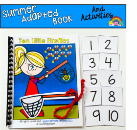 "Ten Little Fireflies" Adapted Book And Activities