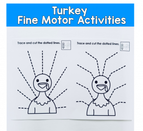 Turkey Cutting And Tracing Activities